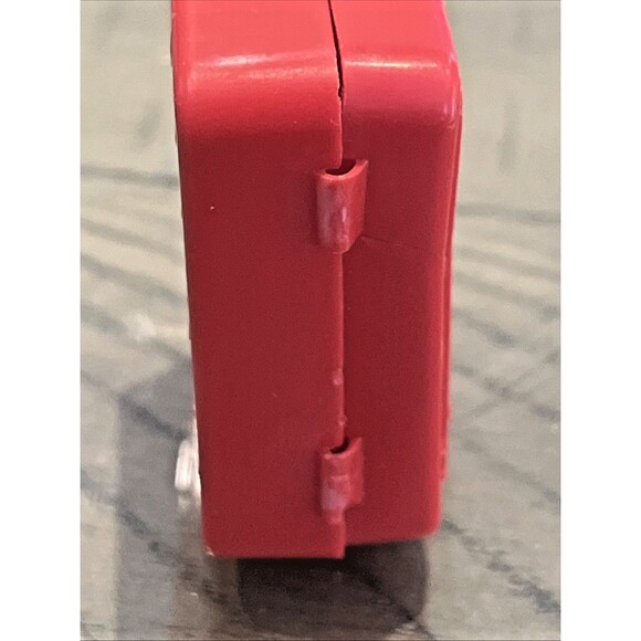 Vintage Barbie Mattel Tutti Let's Play Barbie #3608 Mini Red Doll Case HTF VTG - Picture 4 of 6